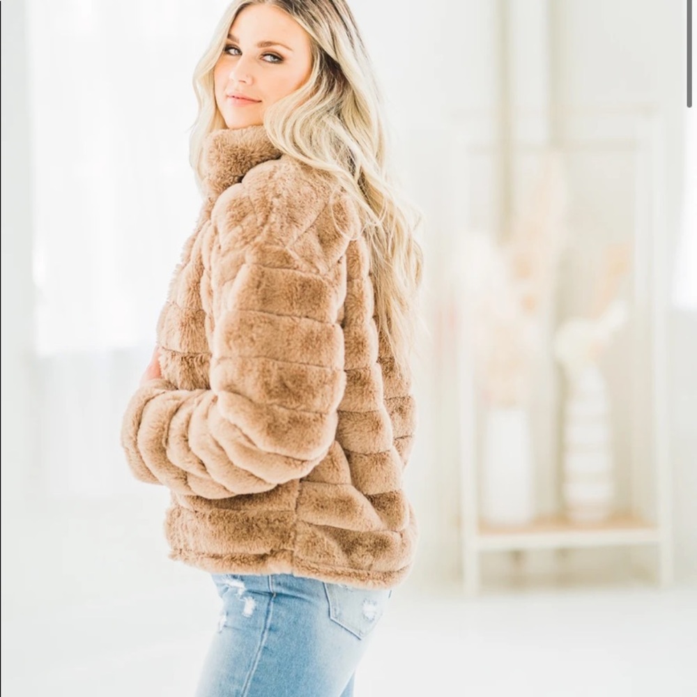 Blu Pepper fuzzy jacket